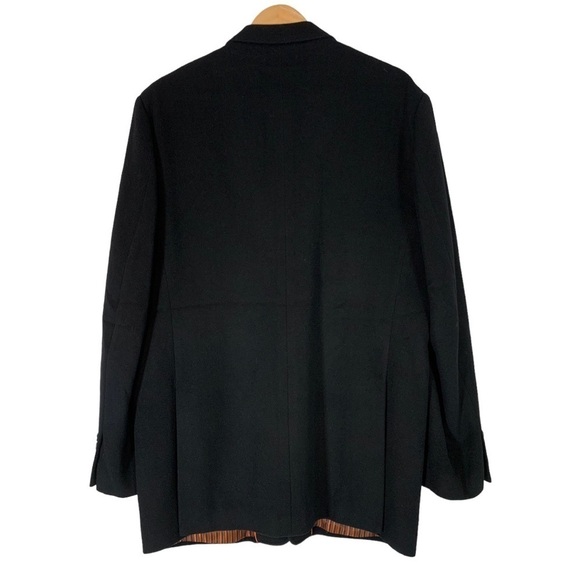 Mantoni Wool Cashmere Sports Coat Blazer Black Size 42 - Picture 2 of 10
